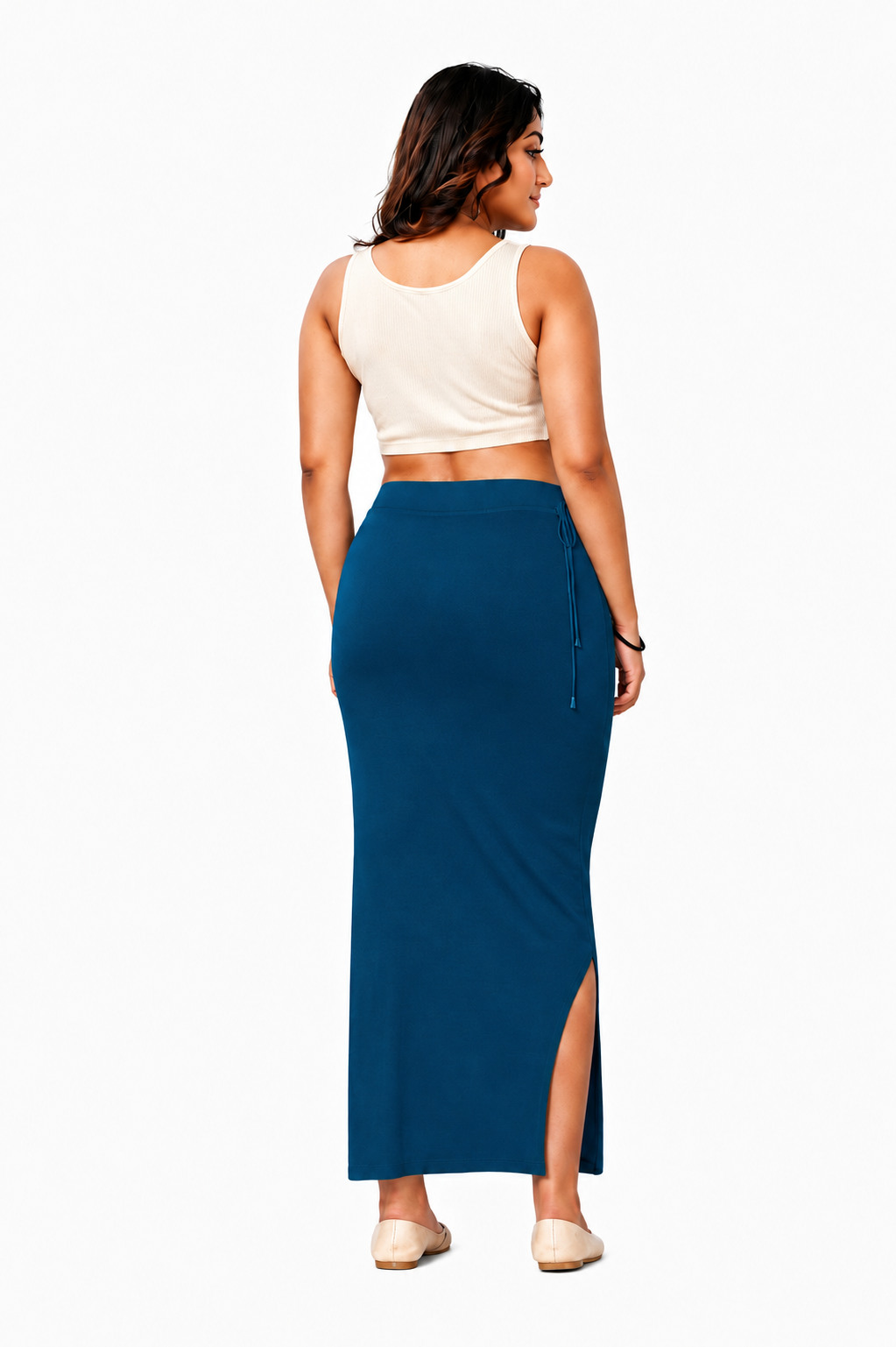 ComfyShape Premium Saree Shapewear-Airforce Blue