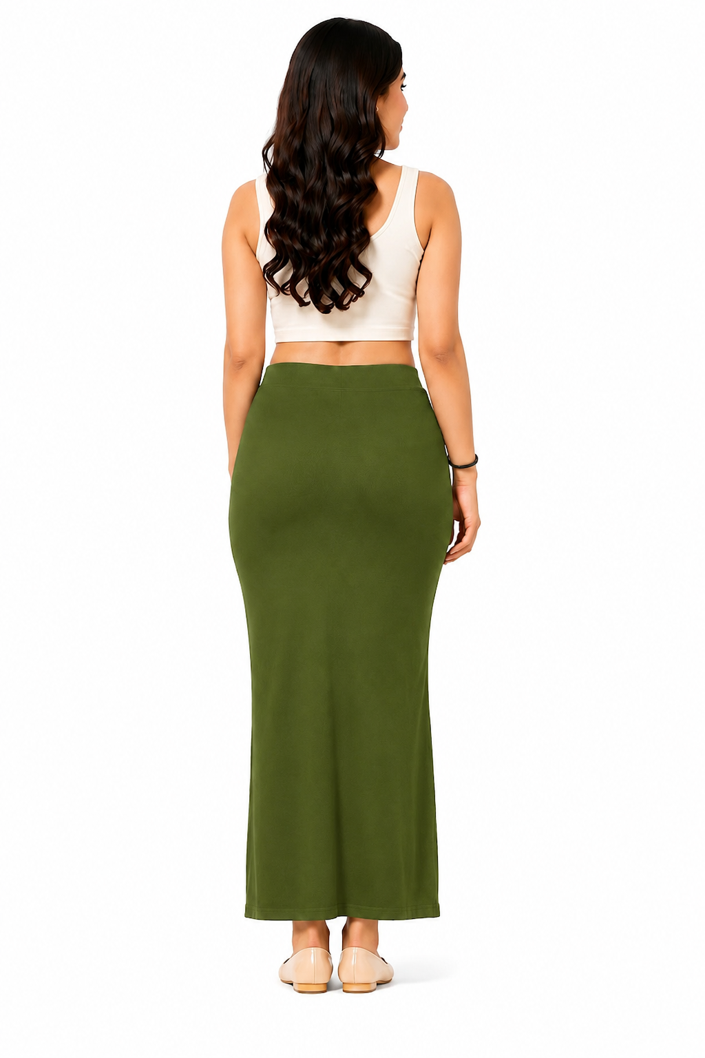 ComfyShape Premium Saree Shapewear-Army Green
