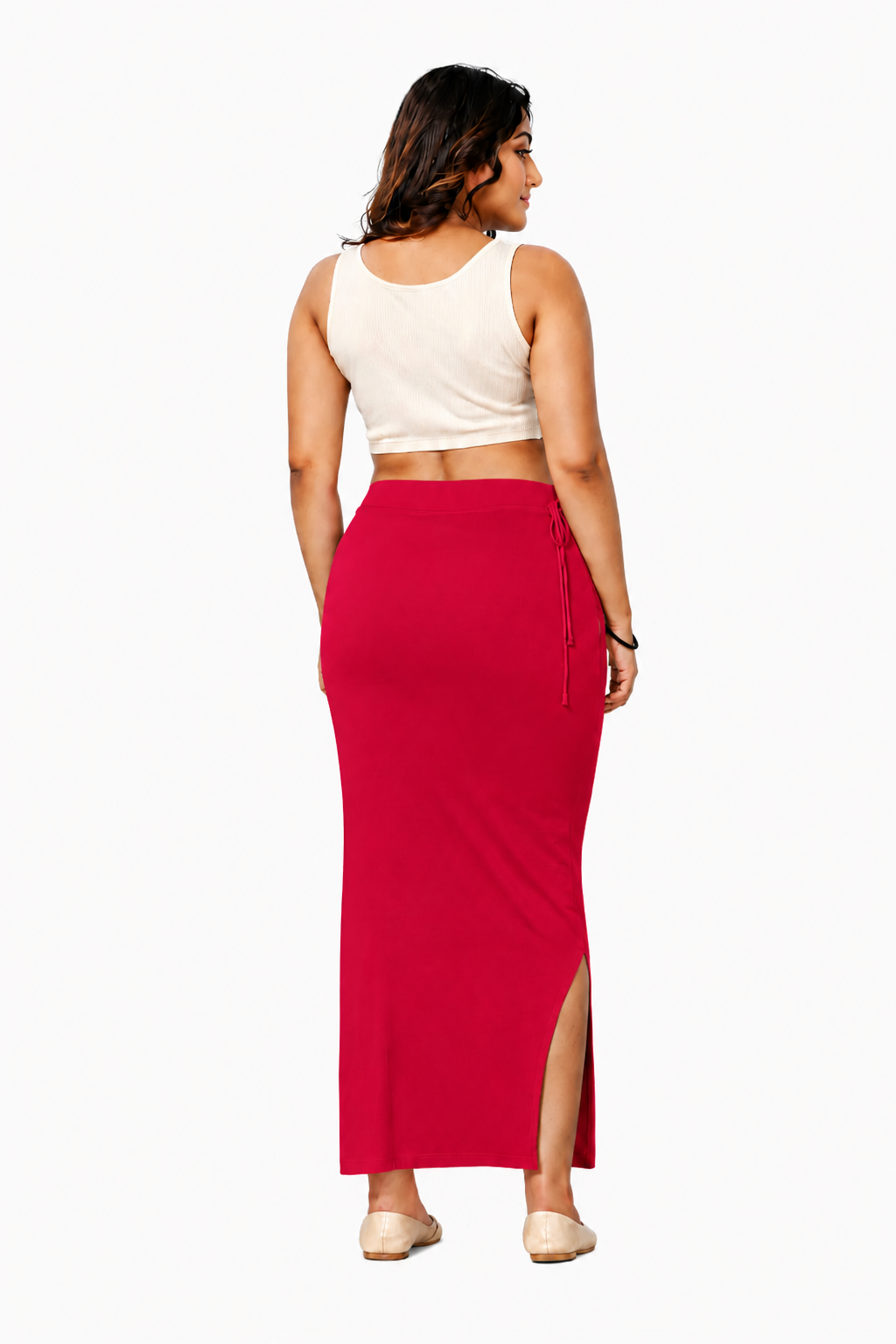 ComfyShape Premium Saree Shapewear-Cherry