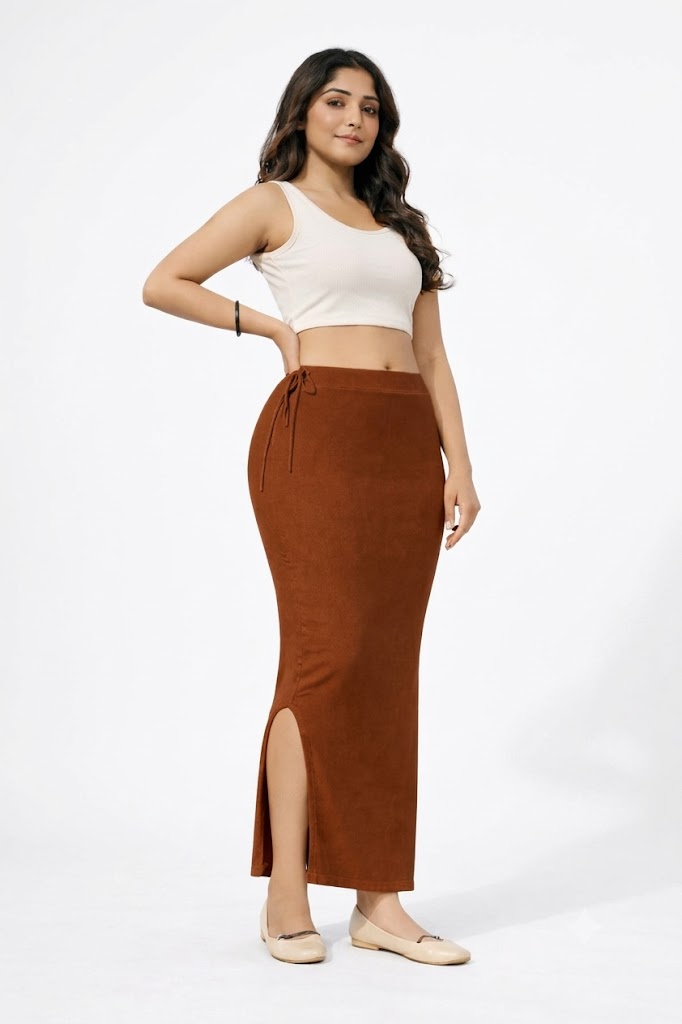 ComfyShape Premium Saree Shapewear-Brown
