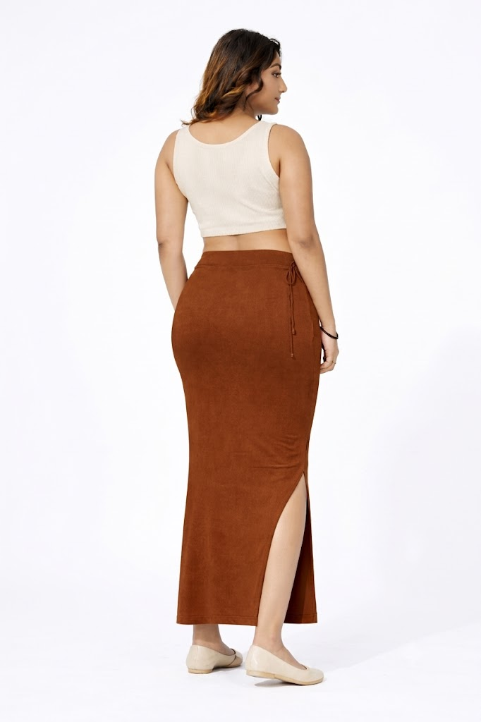 ComfyShape Premium Saree Shapewear-Brown
