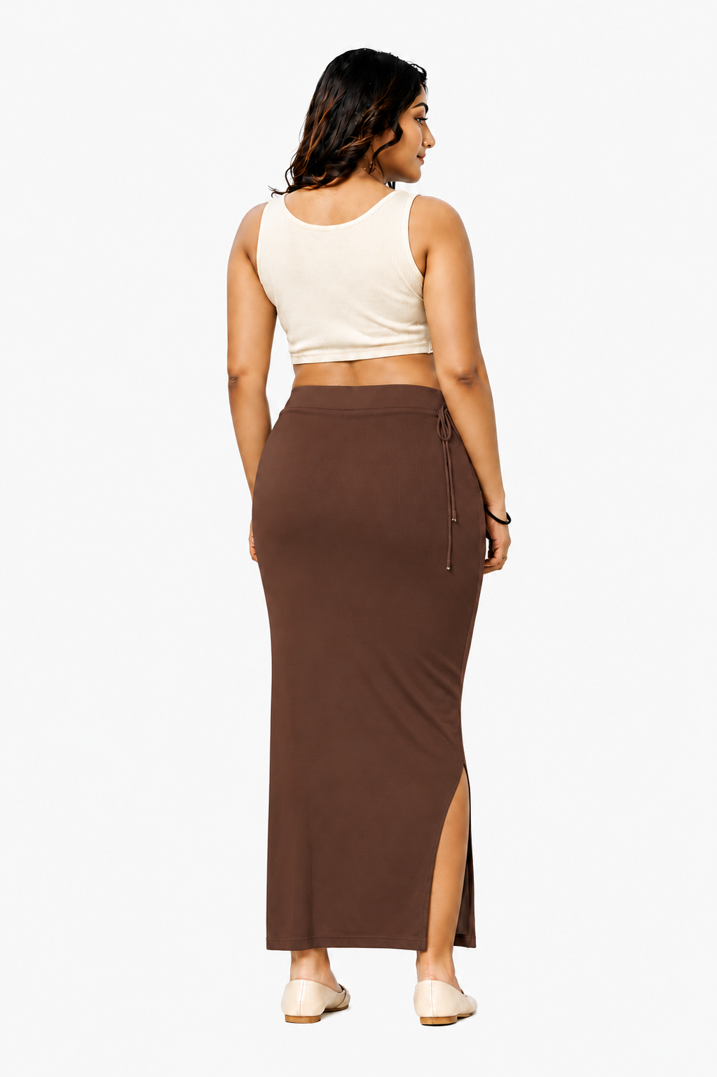 ComfyShape Premium Saree Shapewear-Coffee