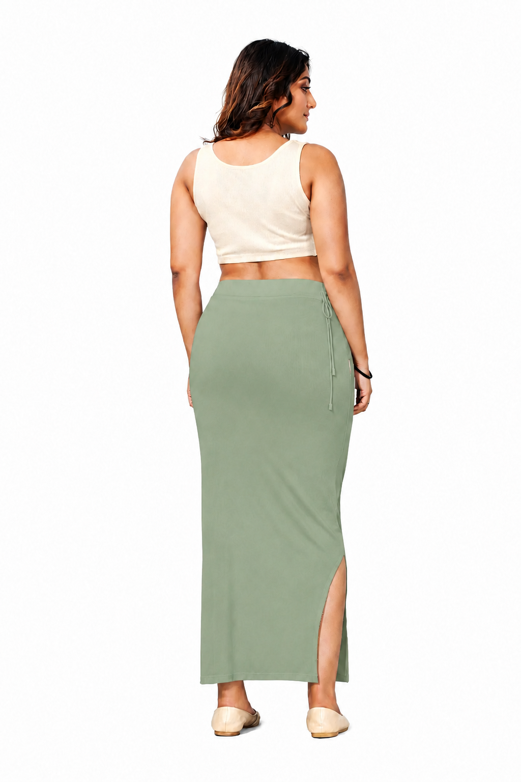 ComfyShape Premium Saree Shapewear-English Green