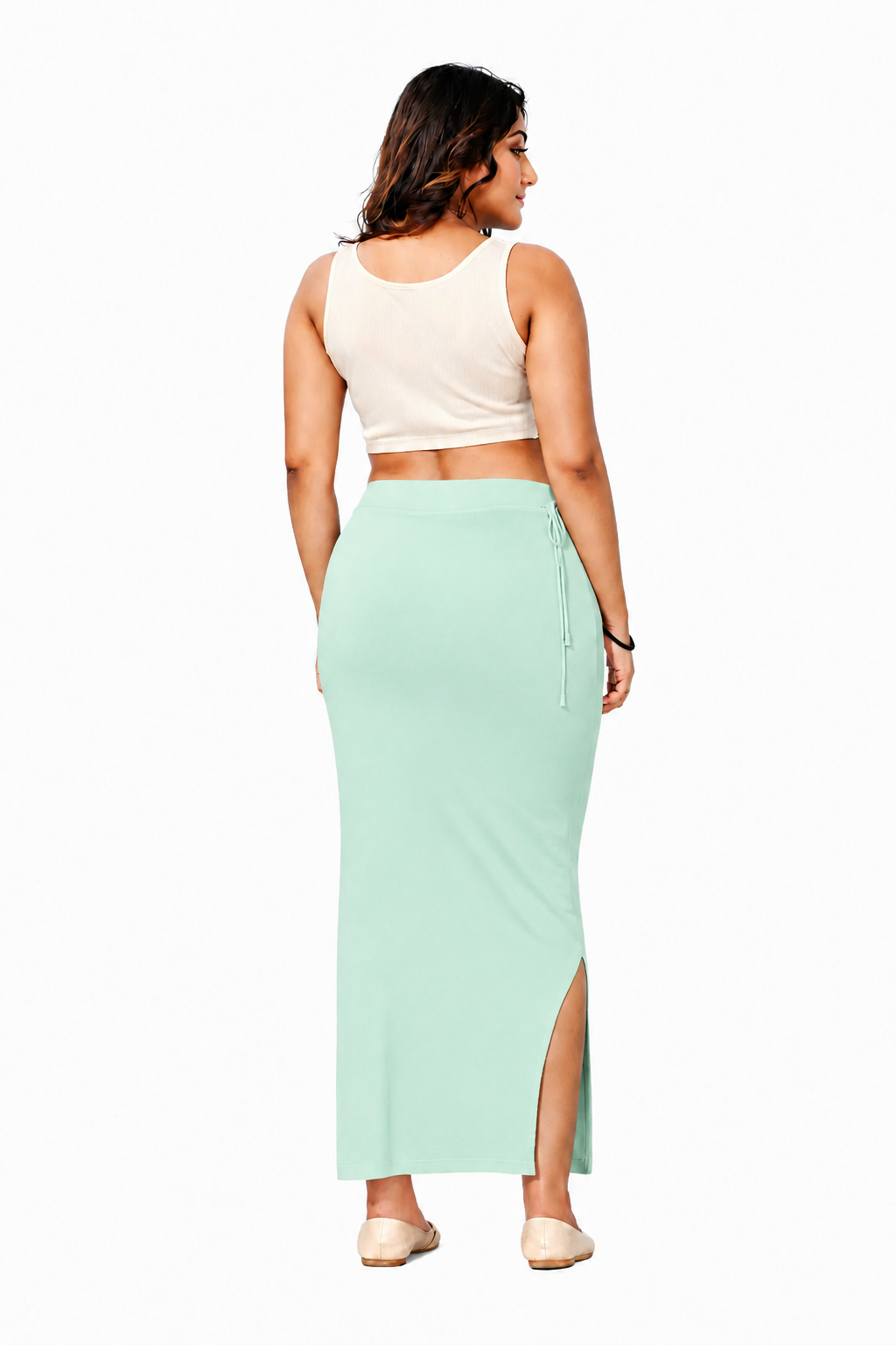 ComfyShape Premium Saree Shapewear-Light Aqua