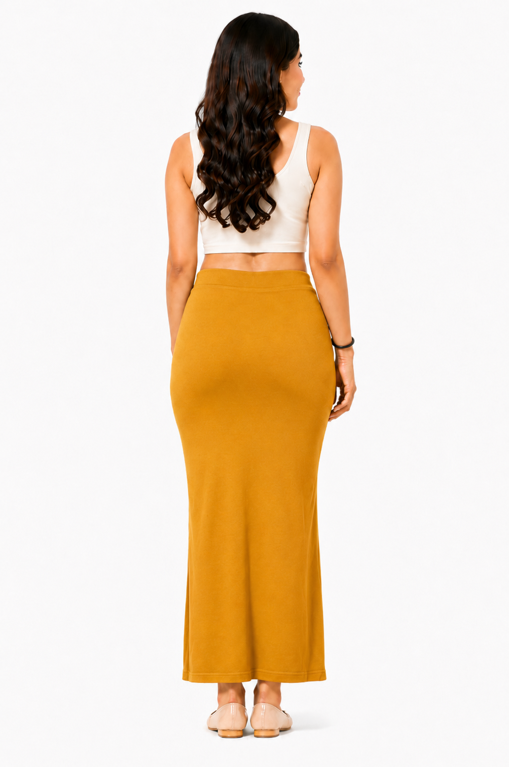 ComfyShape Premium Saree Shapewear-Mustard