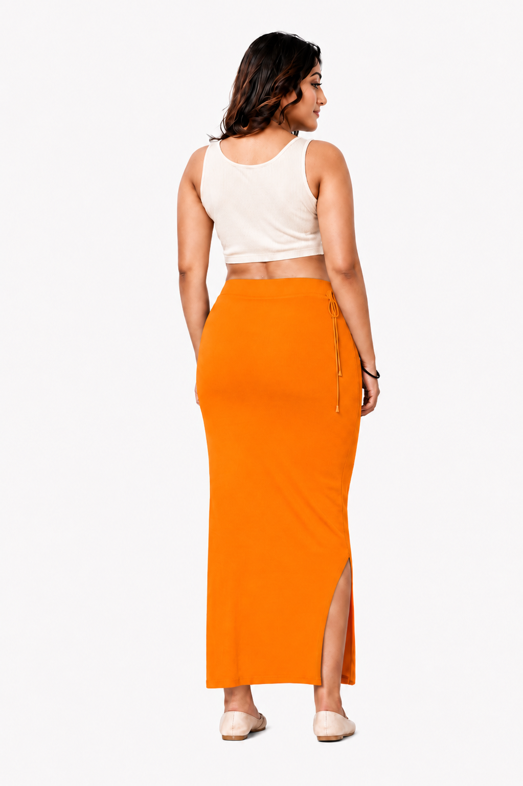 ComfyShape Premium Saree Shapewear-Orange