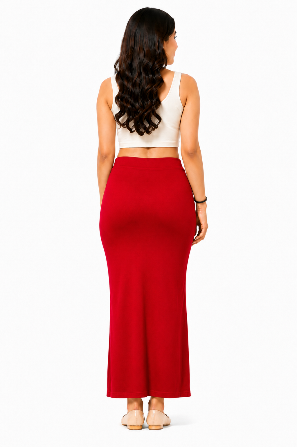 ComfyShape Premium Saree Shapewear-Red